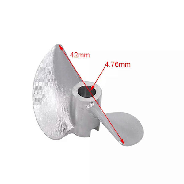 RC Båt Propell CNC 42mm 4.76mm 3/16in 7075 Aluminiumlegering 1.4 Stigning på Spiral