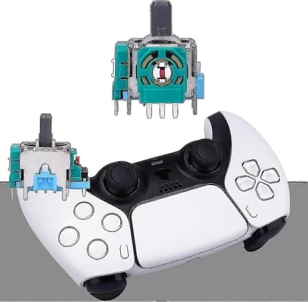 8-pack Joystick Ersättningar för DualSense PS5 Kontroller - 3D Analog Sensor Tumspakar