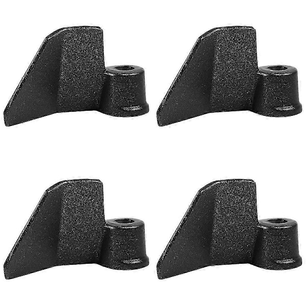 4X Brødbakemaskin Padler Eltkroker, Rustfritt Stål Eltblad for Brødbakemaskin