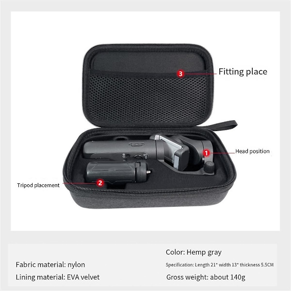 Förvaringspåse för ISteady X V2 X2 XE Stabilisator Skyddslåda Gimbal Anti-Drop Bag Bärbar Gimbal S