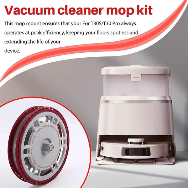 2 st Mopphållare för T30S/T30 Pro Robotdammsugare Moppkit Moppbräda