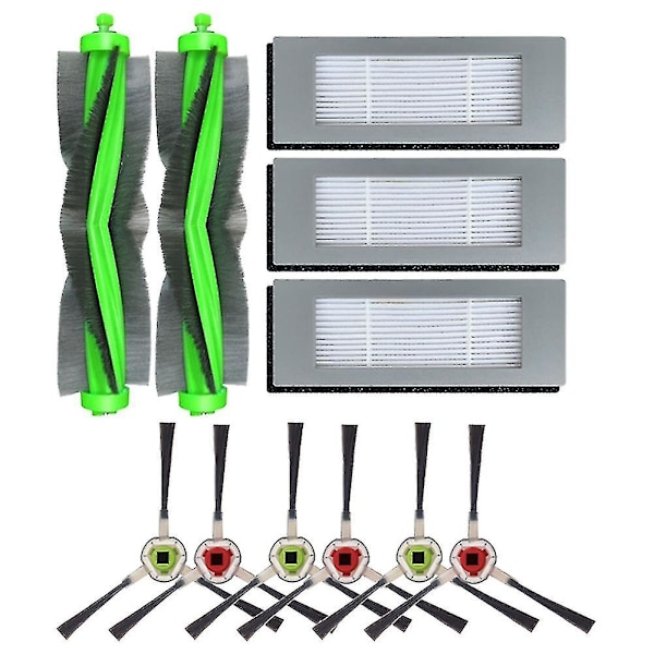 11 deler for Irobot Roomba Combo 113 R113840 Hovedbørste HEPA-filter