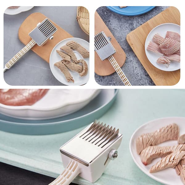 Kødskiver Tenderizer til Blæksprutte Abalone 8 Blade Hjemmekøkken Rustfrit Stål