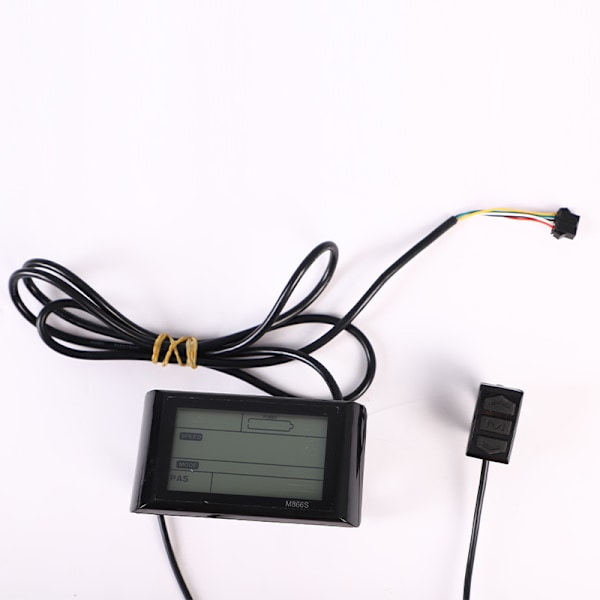 S866 El-cykel LCD Display E-Bike El-Scooter Display Måler Kontrolpanel med Vandafvisende