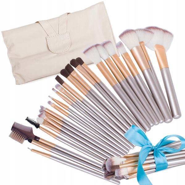 24 Professional Makeup Brushes with Case