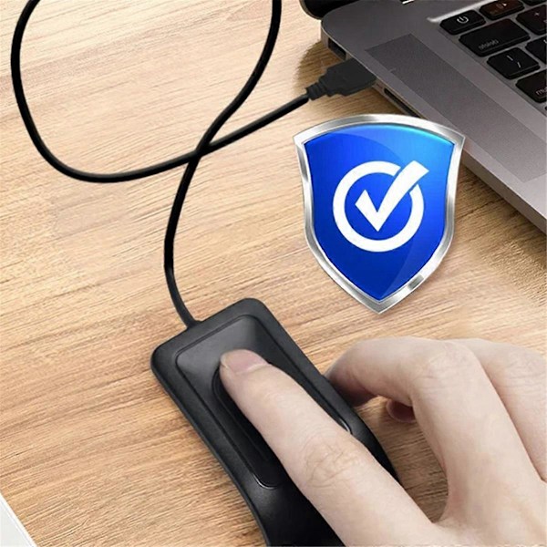Biometrisk USB-läsare för fingeravtryck för Win10/11 - Säker inloggning med Hello Biometrics