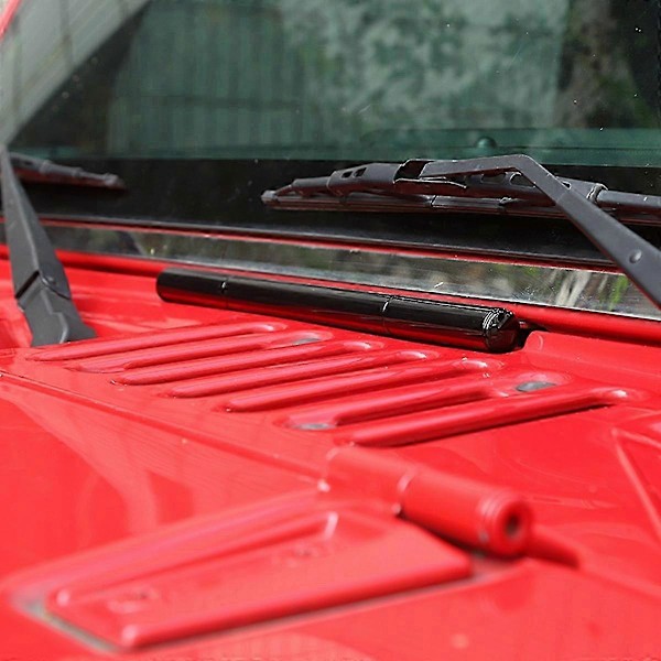 Vindusviskerhengsledekorasjonsdeksel Trim For Wrangler Jk 2007-2017 Biltilbehør (svart)