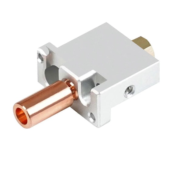 För V400 3D-skrivare Hotend Munstycke Extruderdelar Skriv Mässing Värmeblock Hals Kopparpläterad