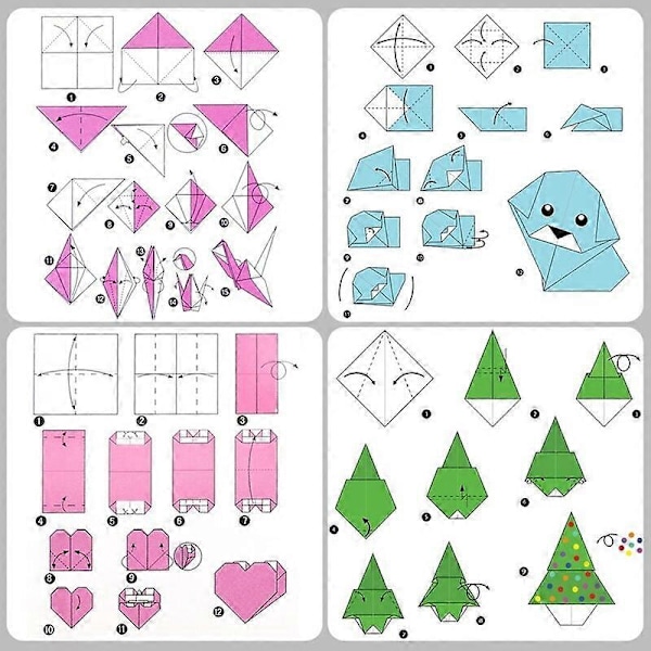 Origamipapper 50 Levande Färger Dubbelsidigt 200 Ark Premiumkvalitet 15cmx15cm för Konst- och Hantverksprojekt Samma Färg Båda Sidor
