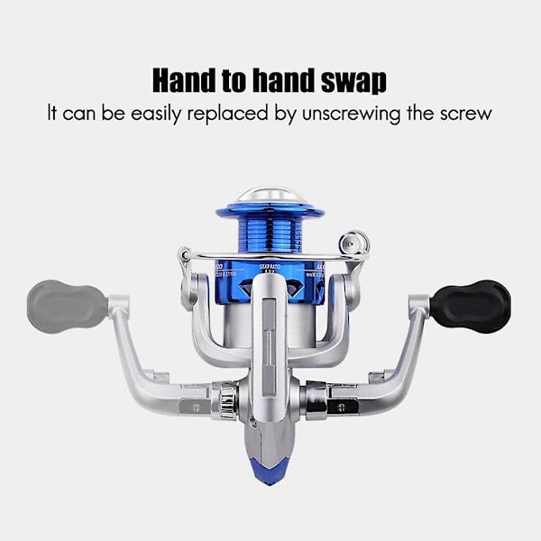 Spinning Rulle Max Drag 5KG Rulle Fiske 5.2:1 Metall Drivväxel Hög Hastighet Saltvatten Fiske Rulle F