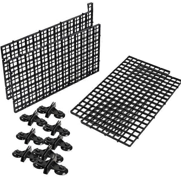 Akvarium Avdelare Bricka Plast Mesh Akvarium Ägglåda Ljusdiffusor, Akvarium Avdelare Filter Botten