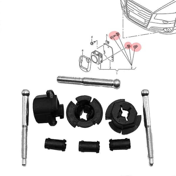 Kontrollsystem Avstandssensor Maskinvare Kit 4H0998561 for Golf for - A3 A4 A5 A6 A7 A8 Q5 RS4 for