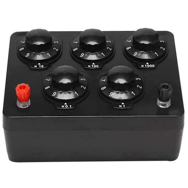 Sort Modstandsboks Jern Variabel Dekade Modstand 0-9999.9 Ohm