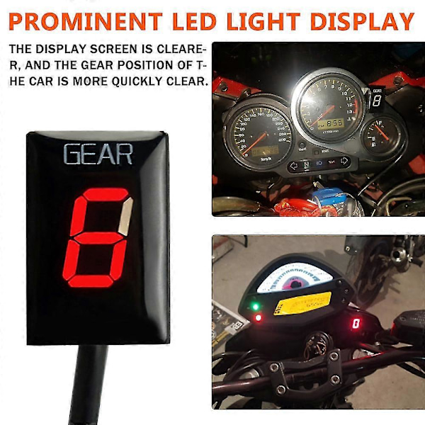 Växelindikator för Honda Hornet Cbr600 F F3 F4 F4i Cb600f Cbf500 Vfr800 Fi Cbr 900rr 919rr 929rr 954rr Shadow 750 Växelvisning