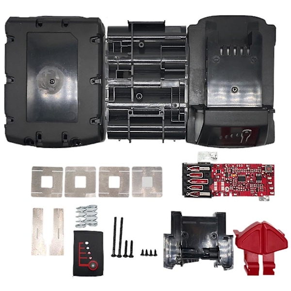 Batteri Case+PCB Laddningskretskort för 10 Kärnor 18V 18650 Kit -Ion Batteri Case Skyddande Boar