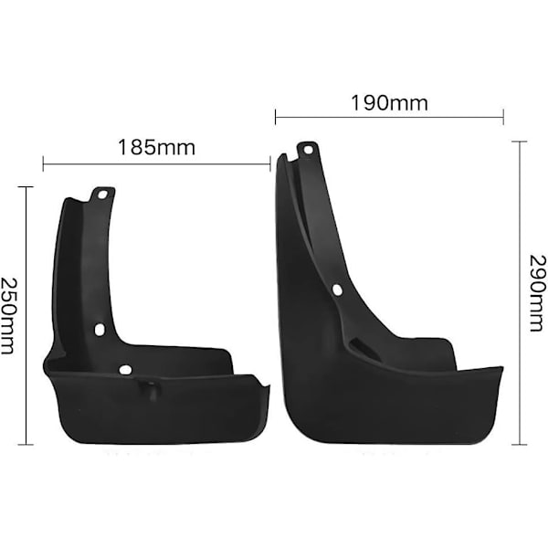 ID.3 ID3 2021 Bil Mud Flaps - 4 stk. Stænklapper Tilbehør