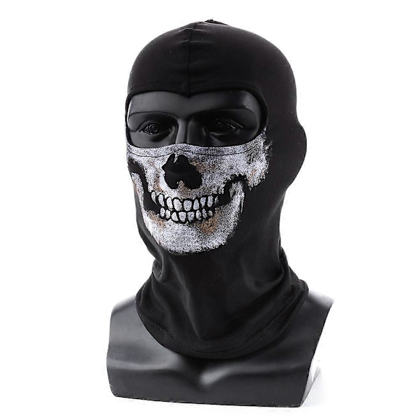 Call of Duty Ghost Face Skull Balaclava Maske Motorcykel Cosplay Skræmmende Skelet MWII Krigssoldat Ride Udendørs Vindtæt Hovedbeklædning 2025th