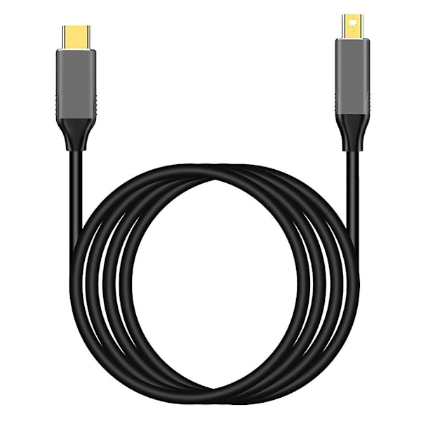 USB-C till Mini DisplayPort-kabel USB Typ C för 3 till Mini DP-sladd 4K-adapterkabel