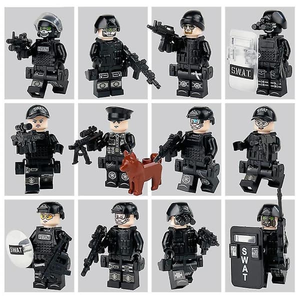 Militær Serie Samlet Skurk 36 Minifigurer