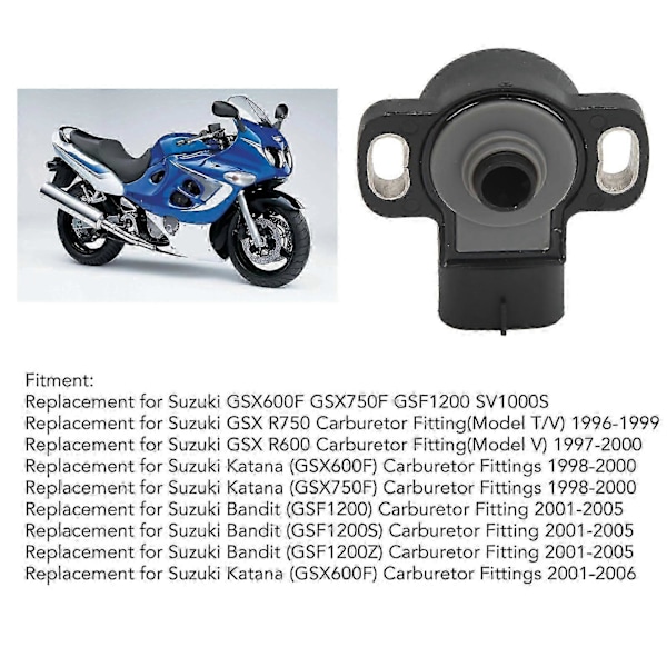 TPS Gasspjälllägesgivare 13550 13D60 Motorcykeldelar Ersättning för Suzuki GSX600F GSX750F GSF1200 SV1000S
