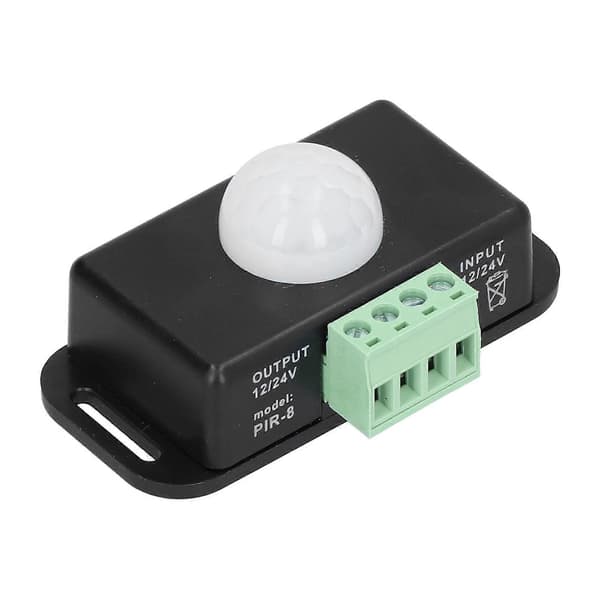 PIR Sensor LED Infrarød Sensor Tidsbryter DC 12?24V for Skap Baderom Korridor