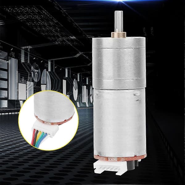 DC 6V Växelmotor med Encoder Hastighetsreduceringsmotor för Robot RC Bil DIY Motor Leksak