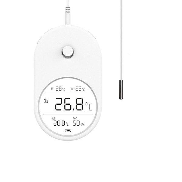 3 i 1 Elektronisk Akvarium Vattentermometer Hygrometer LCD Digital Vattentemperaturmätare