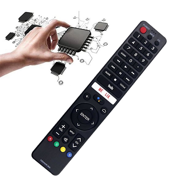 GB346WJSA Stemmefjernkontroll Erstatning for Sharp Smart LCD LED TV Fjernkontroll