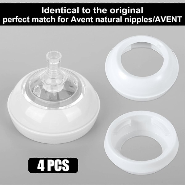 <c>8 stk. Udskiftningsringe til sutteflasker til Philips Avent-flasker, Baby