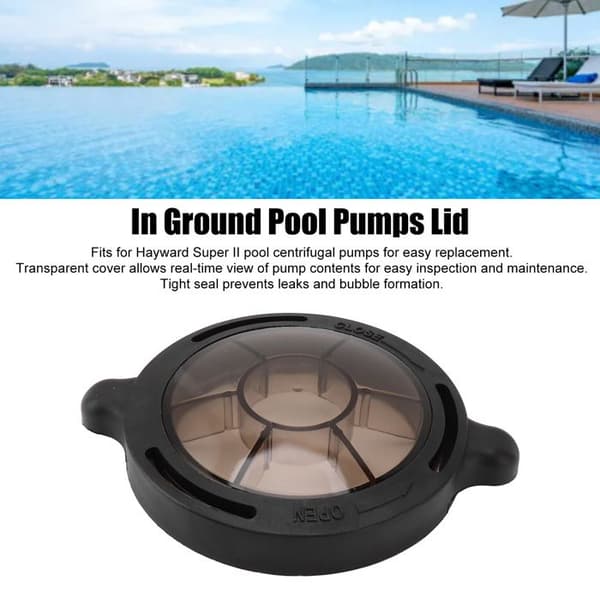 Slitstarkt och transparent PVC-poolpumpskydd för Hayward Super II poolpumpkorg