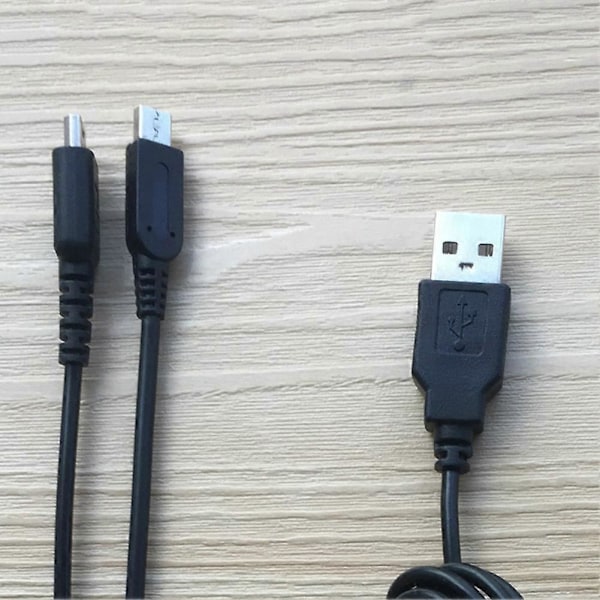 2 i 1 USB Opladerkabel Kompatibel Nintendo 3DS Lite DSI DSL 3DSXL Spillekonsol