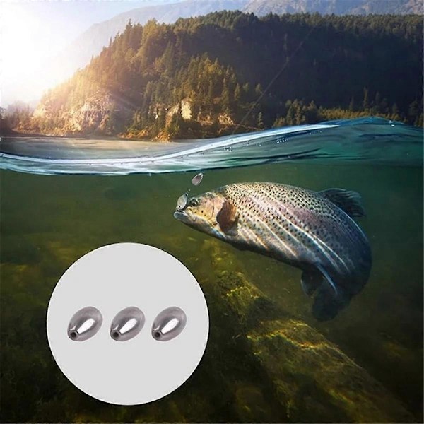 Tungsten Projektil Tungt Fiskeutrustning Trumformad Tungstenkulor Bass 5 Stycken Fiskeutrustning