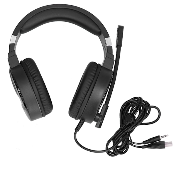 HXSJ Gaming-hörlurar Vattentäta RGB Gaming Headset Trådbundna med 2,1m Kabel kompatibel med Laptop /