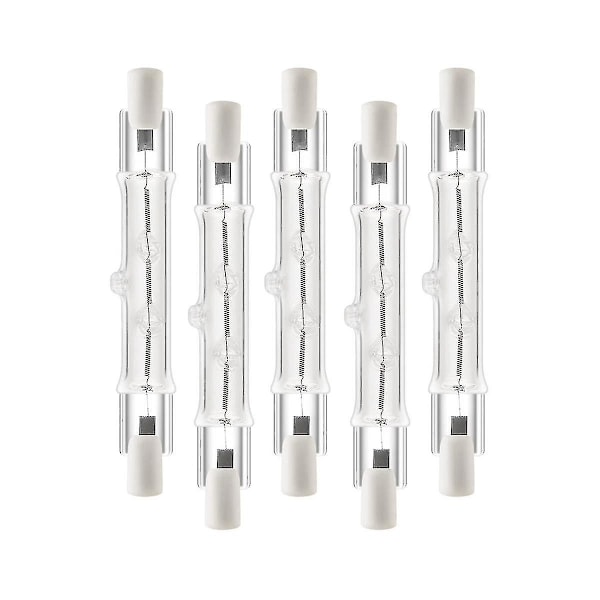 5 Pak R7s 118mm 300w 230v, r7s Halon Lineær Pære, Dæmpbar Halon Lampe Til Konstruktionen Wo-Good