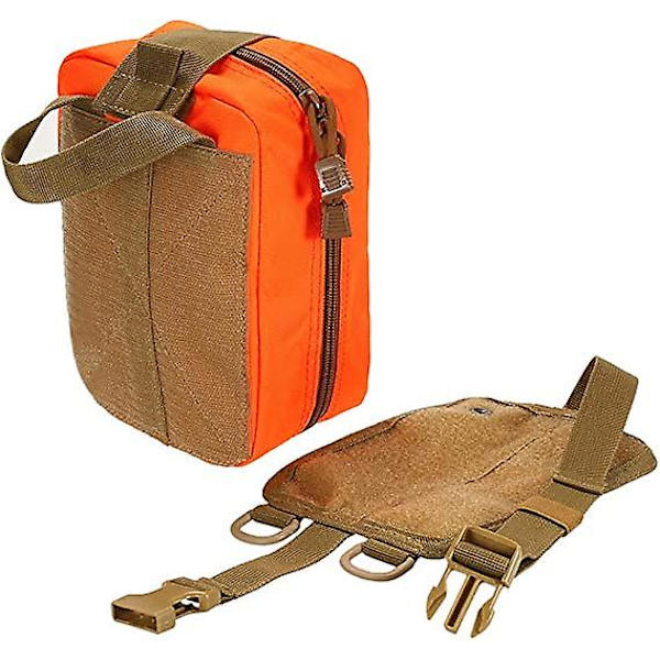 Lixada Första Hjälpen Kit MOLLE Första Hjälpen Väska med Nödöverlevnadsartiklar Taktisk Första Hjälpen Set(Orange)