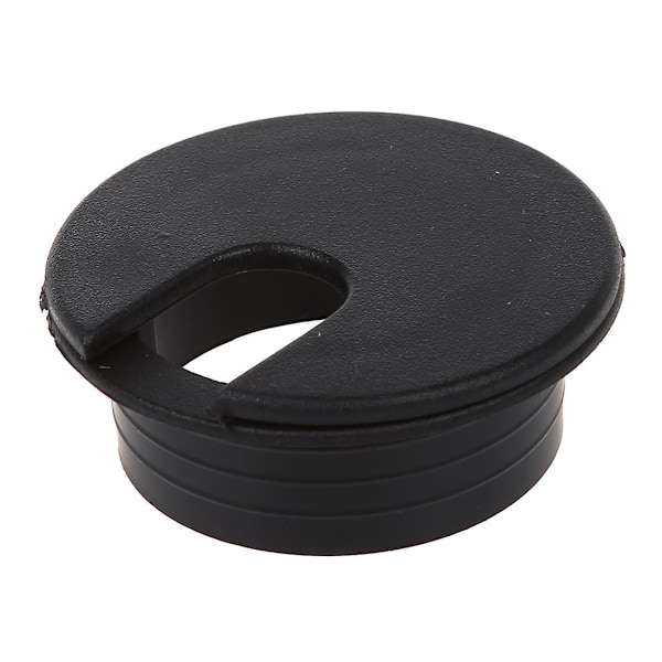 10 stk 35mm svart kabelgjennomføring kabeluttak skrivebord bordledning