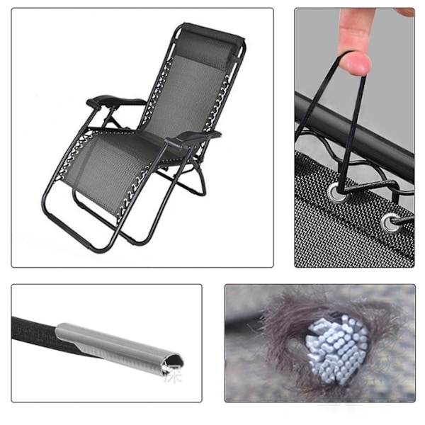 4x Repsnören Elastisk Sladd För Recliner Stolar Zero Gravity Trädgård Solstol t