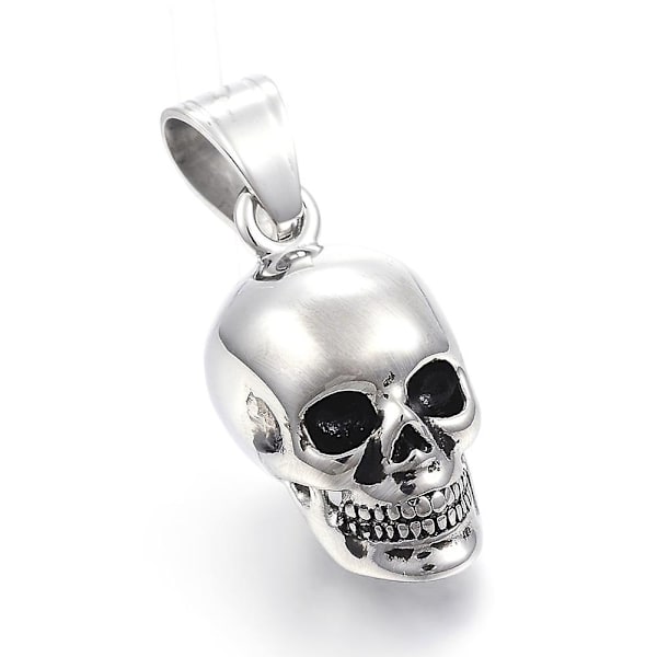 316 Kirurginen Ruostumaton Teräs Ripustimet Kallo Antikki Hopea 29x15x18mm Reikä: 7x10mm