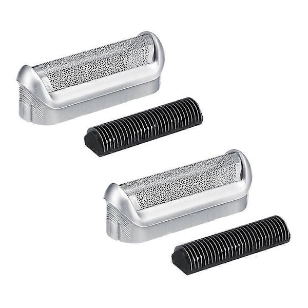 2-pak Udskiftningsbarberblad Skære Folie Sæt Barberhoved Udskiftning til Braun 5S P40 P50 P60 P70