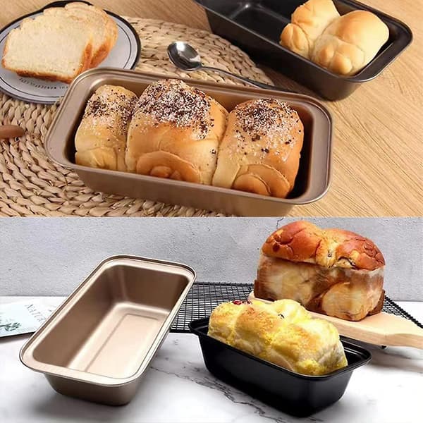Brødform Brødpanne Til Baking, Ikke-klebende Karbonstål Baking Brød Toast Mold Brød Baking Pan Sett (