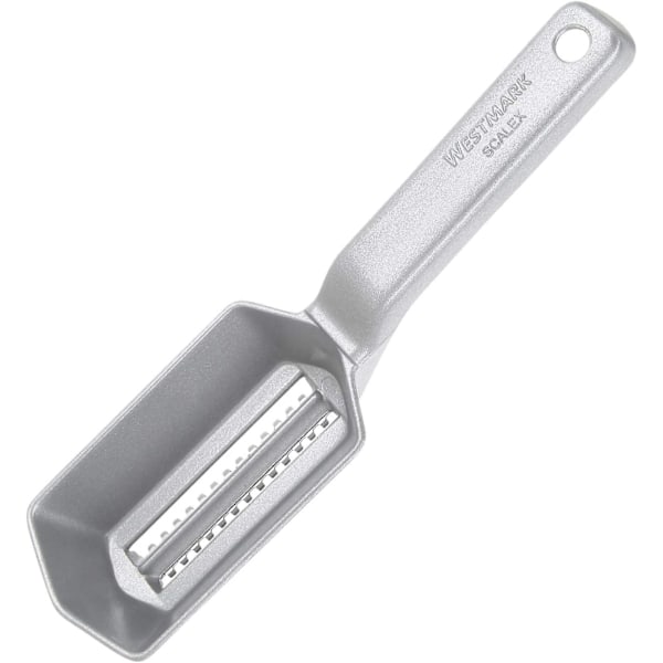 Kalansuojus asteiden keräysalustalla, alumiini, erityinen elintarvikkeiden päällyste, ruostumaton teräs, 21 x 5,9 x 5,3 cm, Scalex, hopea, 65002260