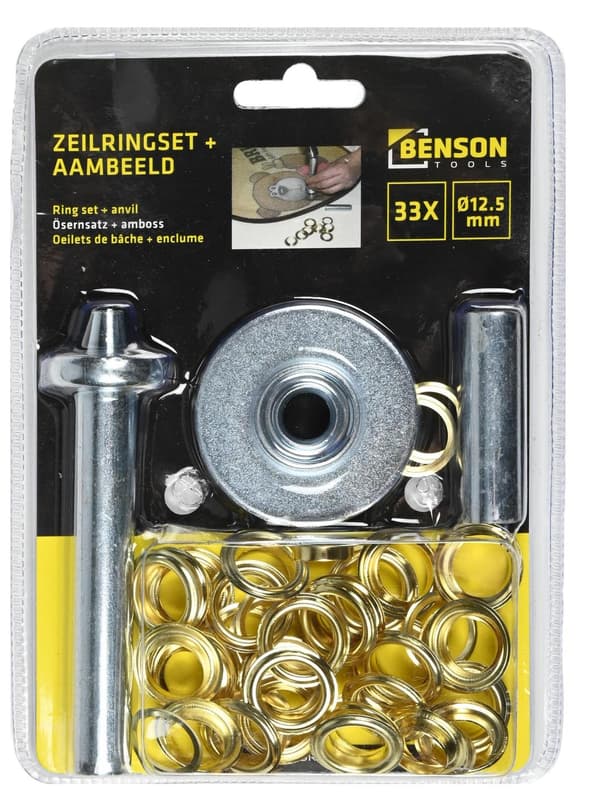 Eyelet Set 33 Pieces with Anvil