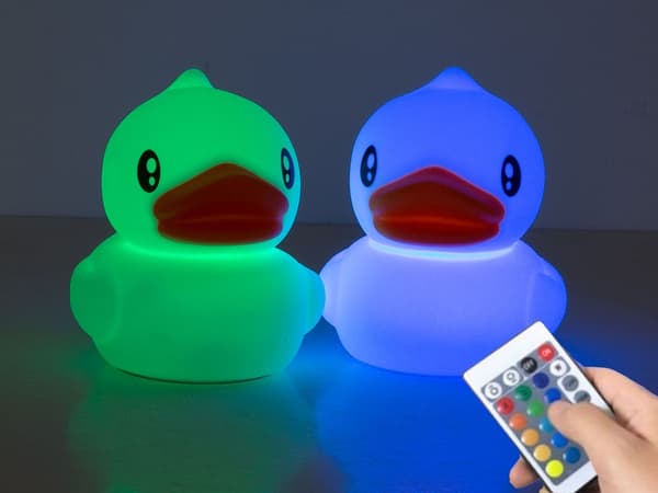 Wireless RGB LED Lamp / Remote Controlled Night Light - Duck