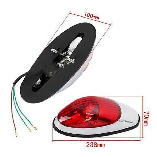 Motorcykel Bromsljus Bakljus Bakre Blinkers för Shadow