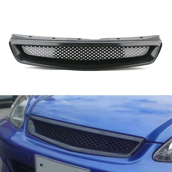 Bil Front Hjelm Mesh Kofanger Racing Grill til EK DX EX LX Type R 1999-2000