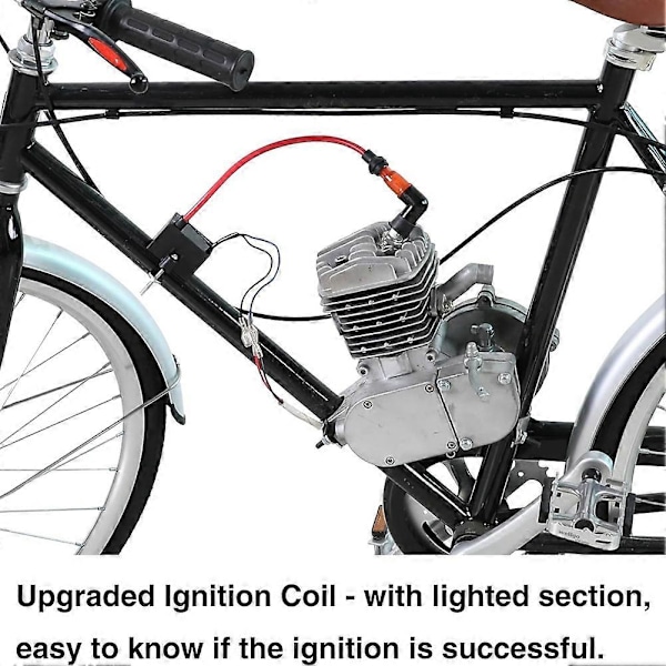 Motoriserad Cykel CDI Tändspole + Magnetspole Kit för 2-takts 49cc 50cc 66cc 80cc 100cc Motor Gas