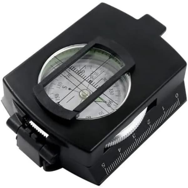 Multifunctional Black Metal Compass, High-Precision Luminous Compass, Accurate American Compass, Versatile, with Pointer.