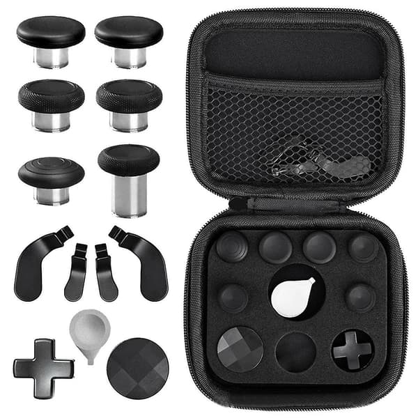 17 STK Metal Paddles Tommelfingergreb Core Joystick Kit til One Elite 2 Forbedret Præcision Spilcontroller