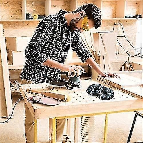 2 Stykker 125mm 8 Hull Borrelås Orbital Sander Pad Erstatning Slipepute