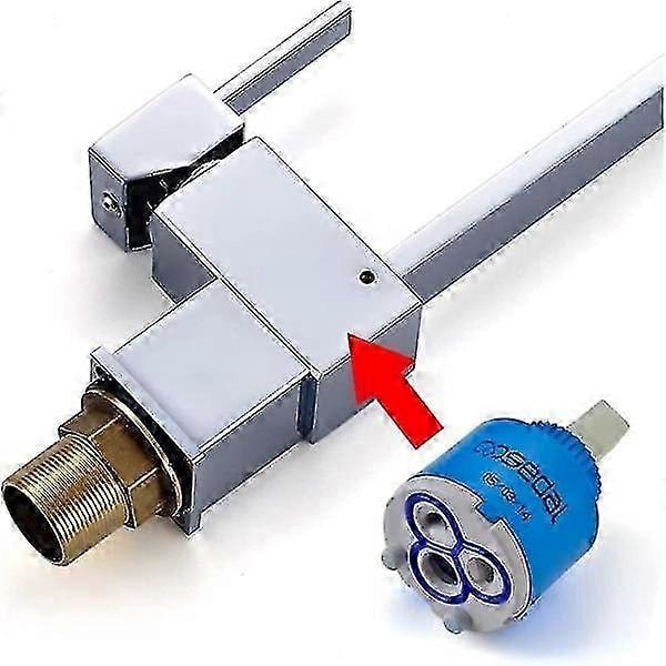 Keramisk insats för blandare (35 mm) enkelgreppsblandare för varmt och kallt vatten